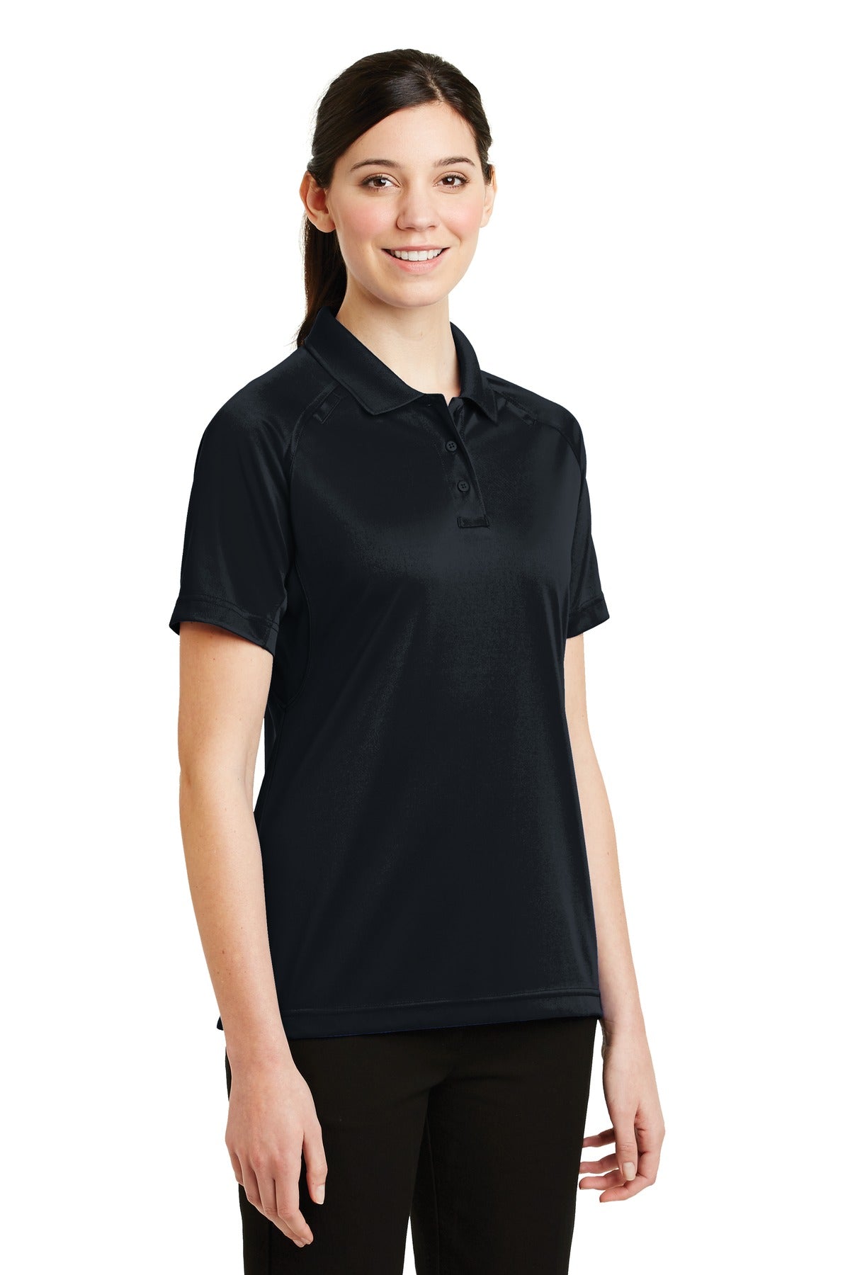 Dark Navy CornerStone Women's Select Snag-Proof Tactical Polo. CS411 plain