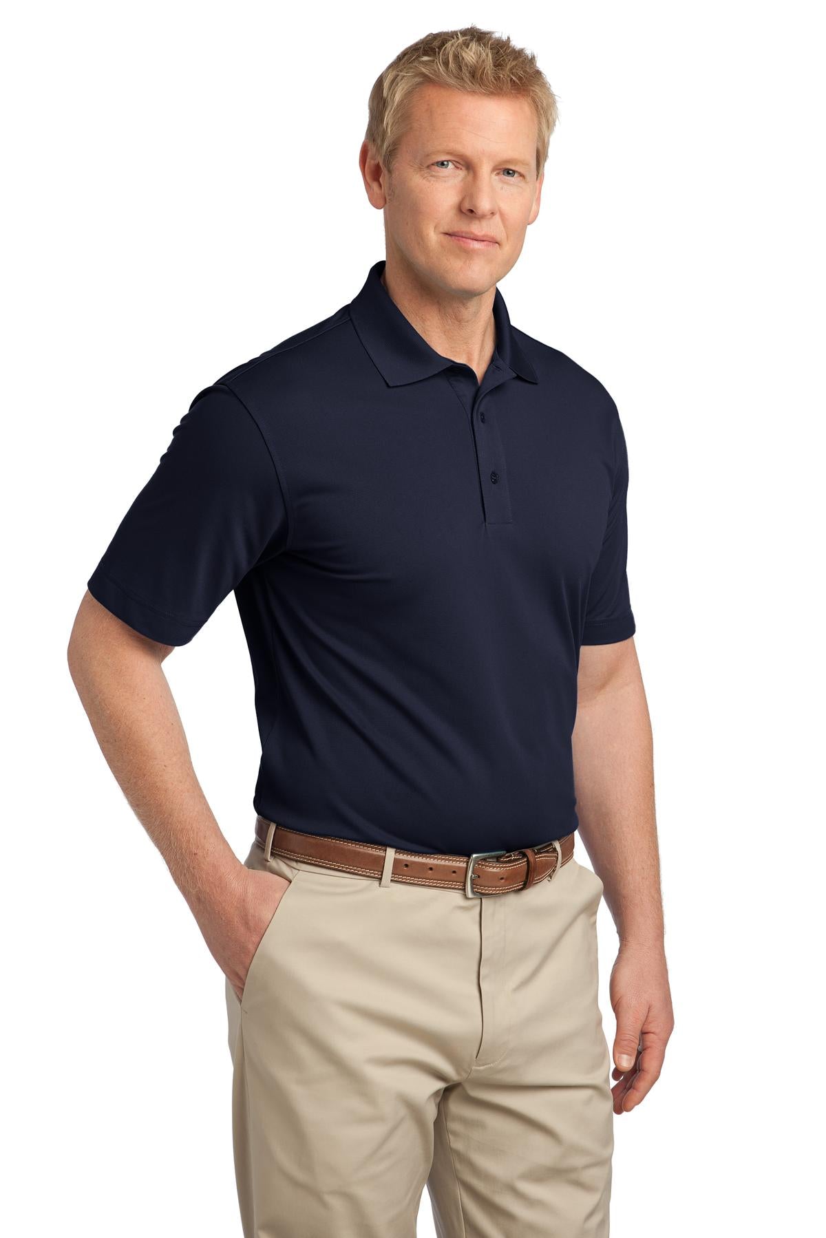 Dark Navy Port Authority Tech Pique Polo. K527 plain