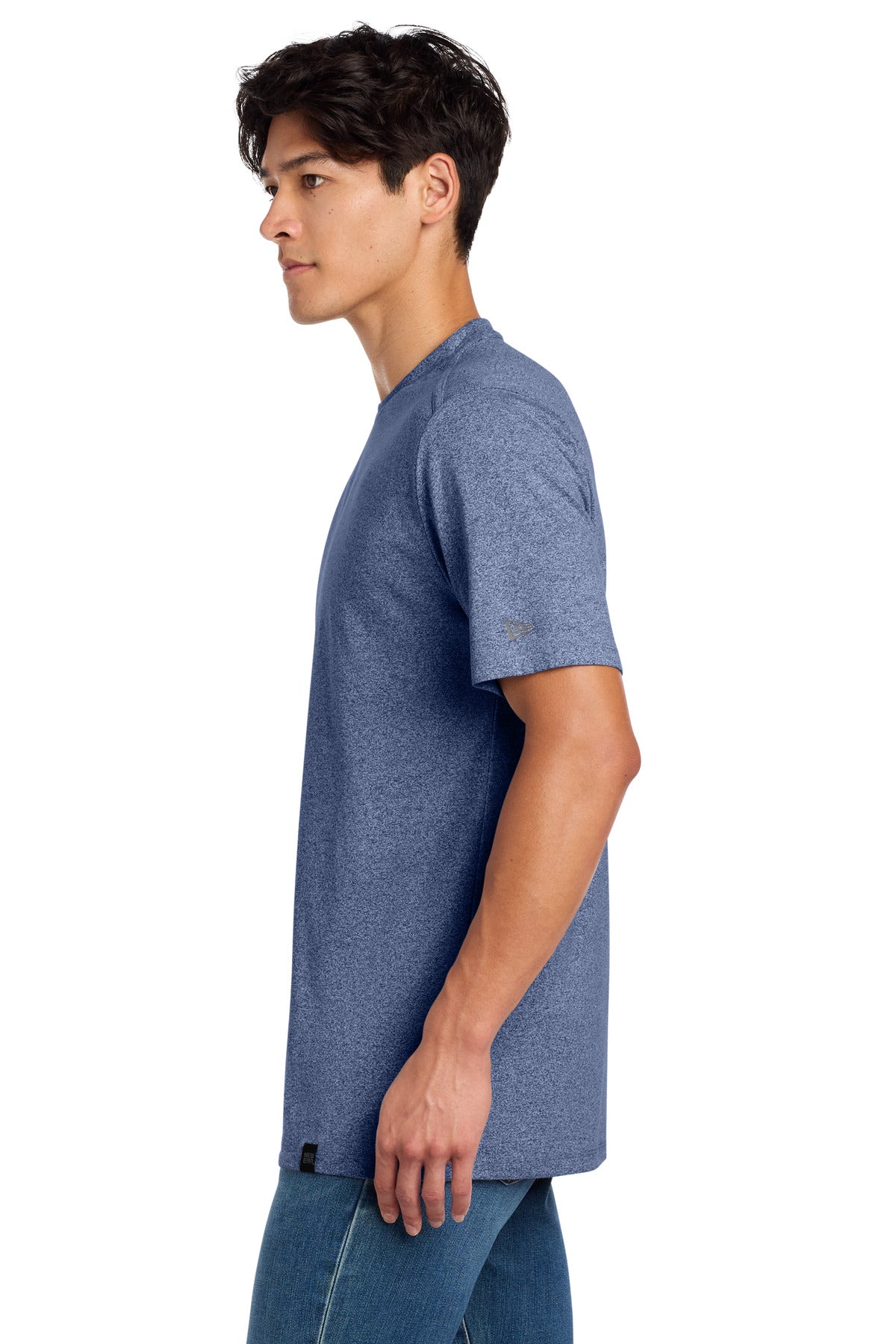Dark Royal Tws New Era Heritage Blend Crew Tee. NEA100 plain