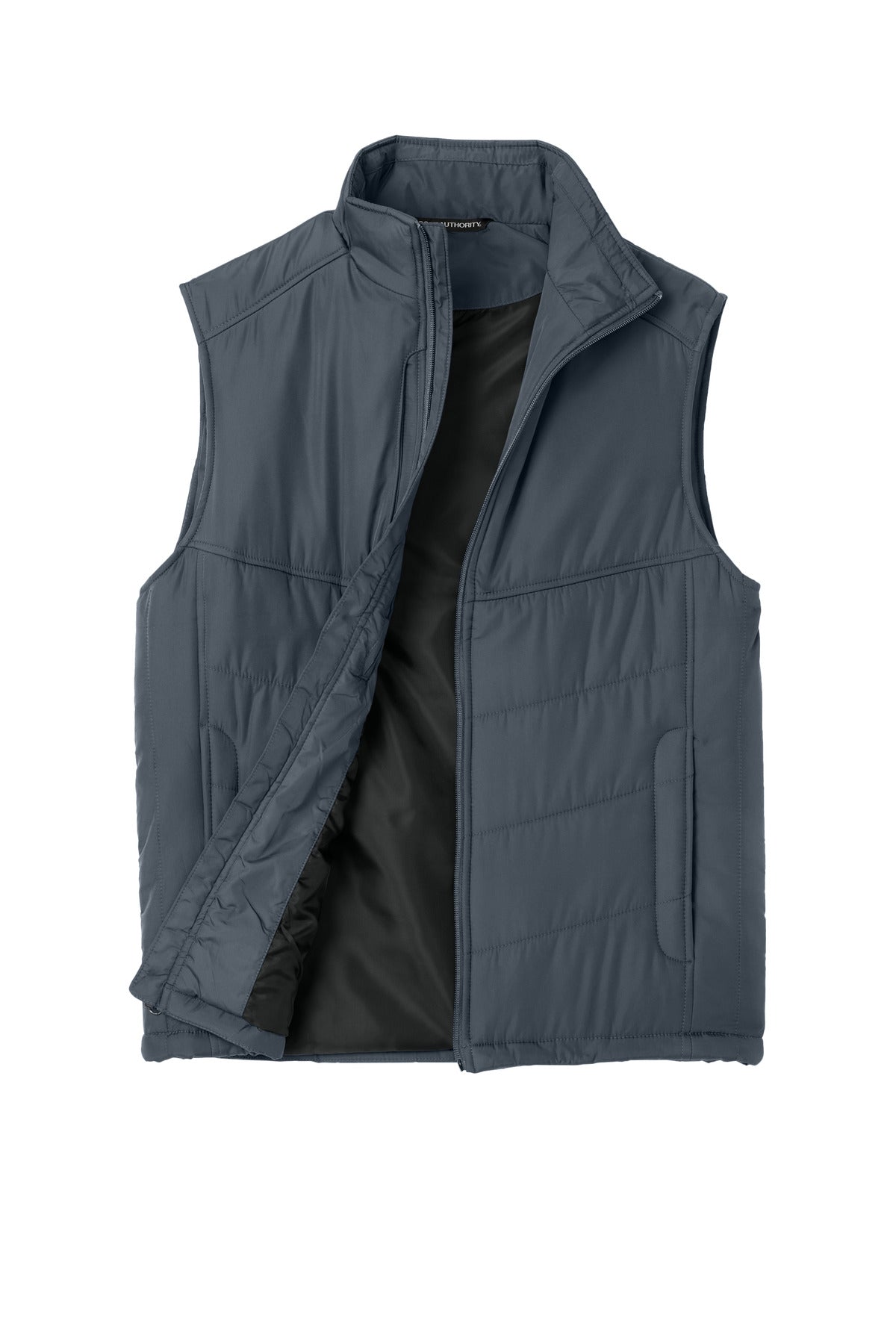 Dark Slate Port Authority Puffy Vest. J709