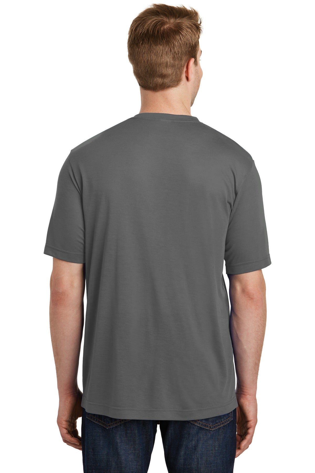 Dark Smoke Gry Sport-Tek PosiCharge Competitor Cotton Touch Tee. ST450 plain