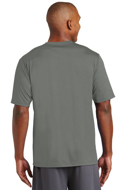 Dark Smoke Gry Sport-Tek PosiCharge Tough Tee . ST320 plain