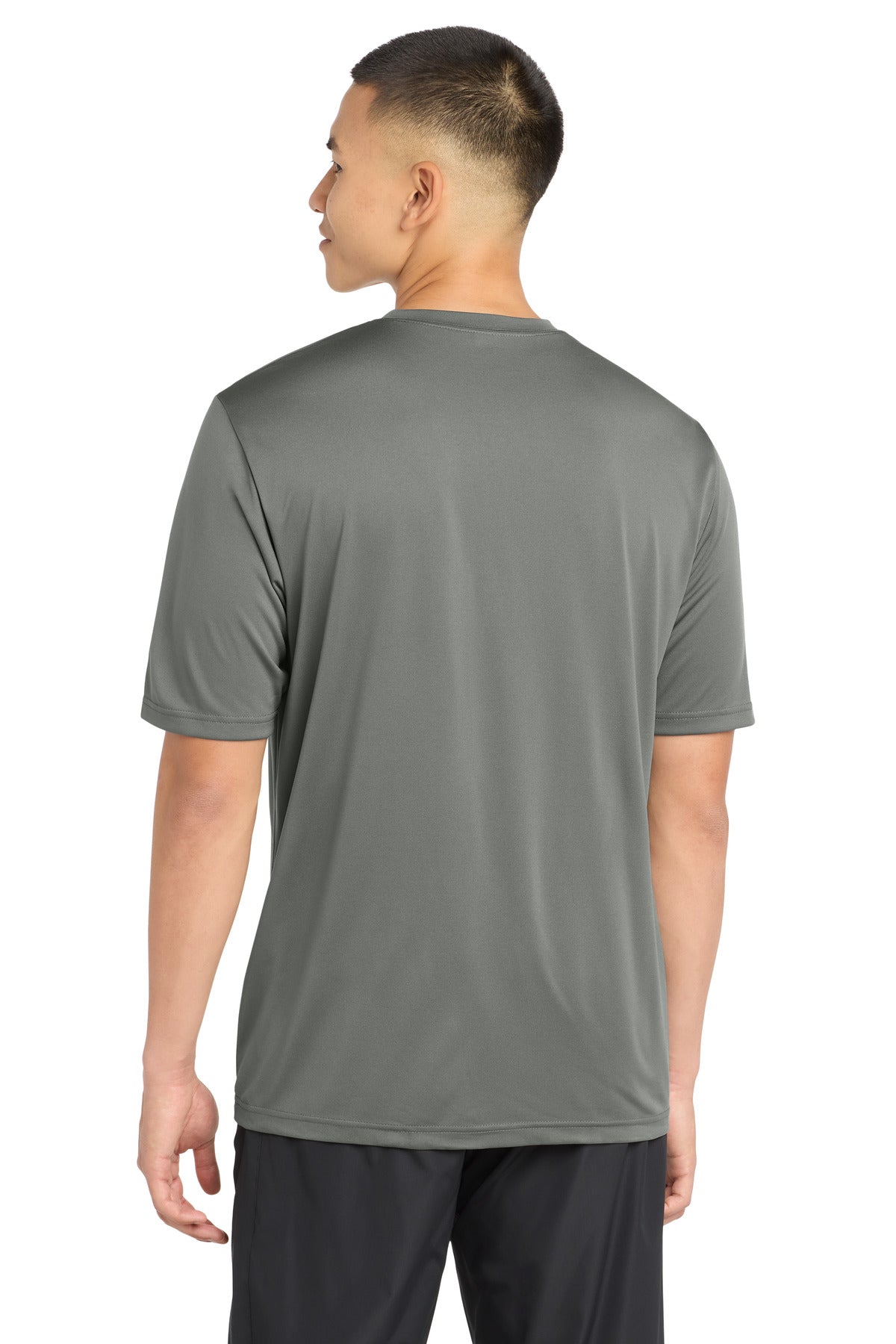 Dark Smoke Gry Sport-Tek PosiCharge Tough Tee . ST320 plain