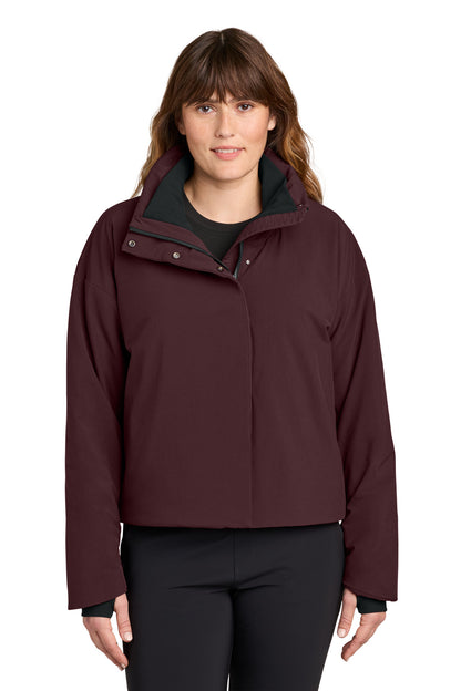 DarkFig MiiR Women's Sashiko Full-Zip Stretch Puffy MRAW440 plain