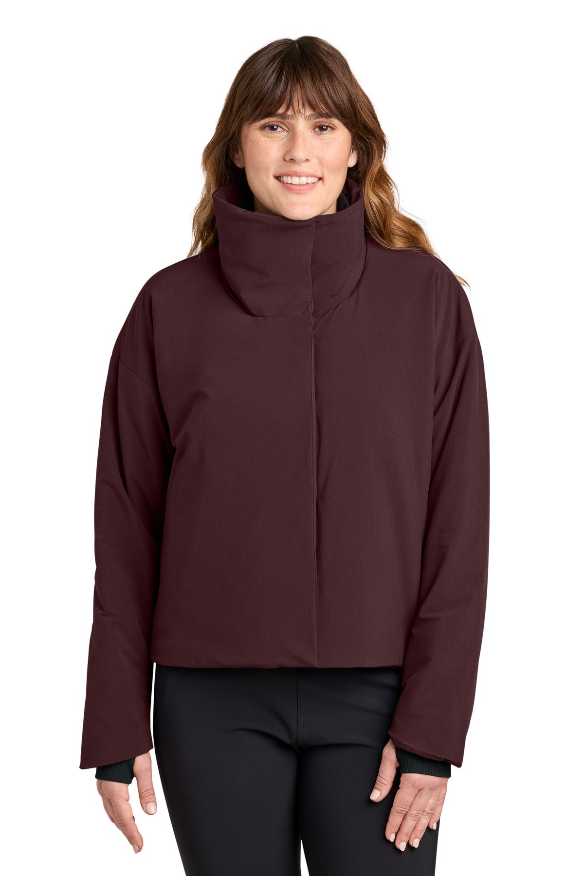 DarkFig MiiR Women's Sashiko Full-Zip Stretch Puffy MRAW440 plain