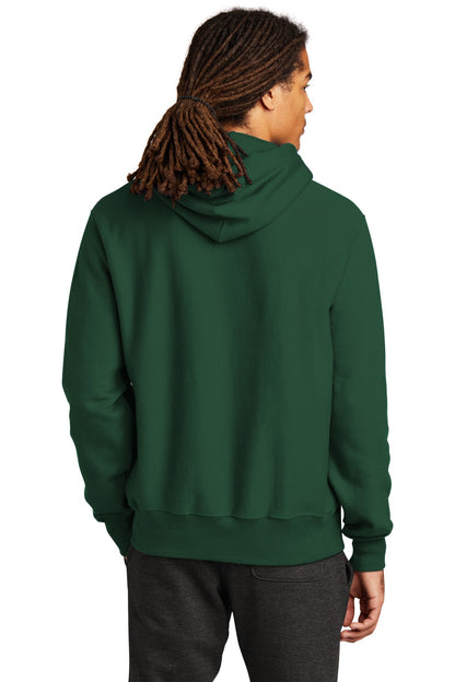 DarkGreen Champion Reverse Weave Hooded Sweatshirt S101 plain