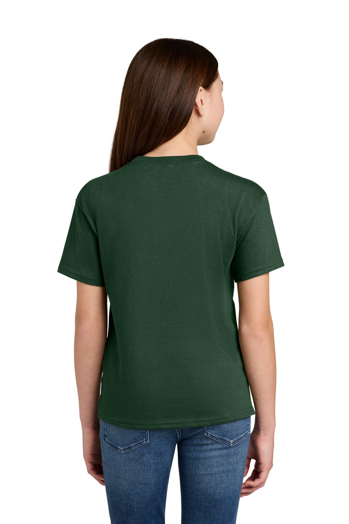 DarkGreen Champion Youth Jersey Short Sleeve Tee CH1081 plain