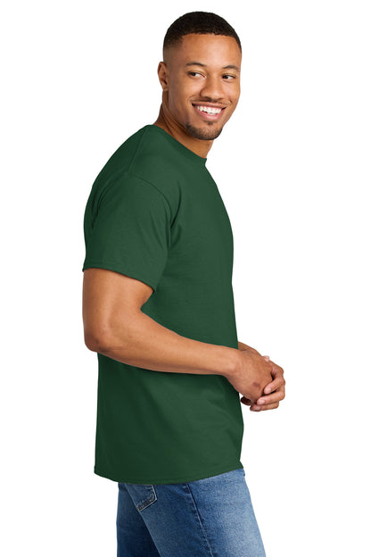 DarkGreen Gildan DryBlend 50 Cotton/50 Poly T-Shirt. 8000 plain