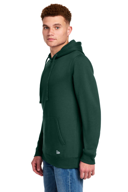 DarkGreen New Era Comeback Fleece Pullover Hoodie NEA550 plain