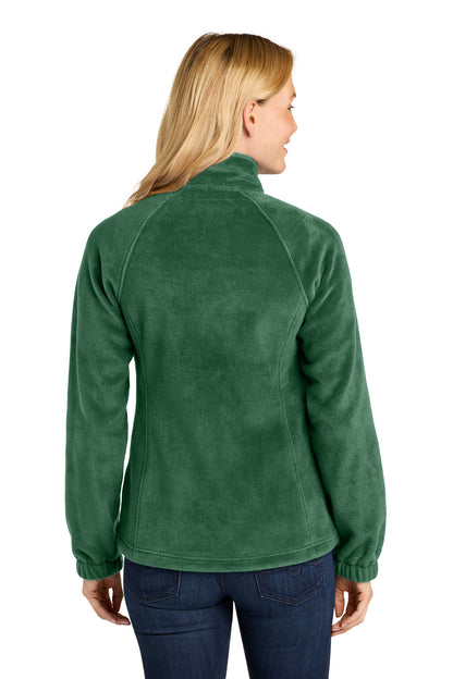 DarkGreen Port Authority Women's Plush Fleece Full-Zip Jacket L190 plain