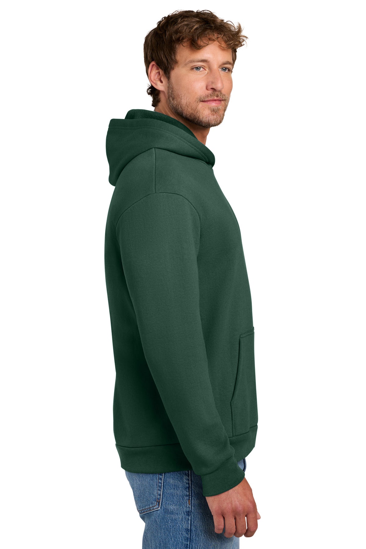 DarkGreen Port & Co Easy Fleece Pullover Hooded Sweatshirt PC68H