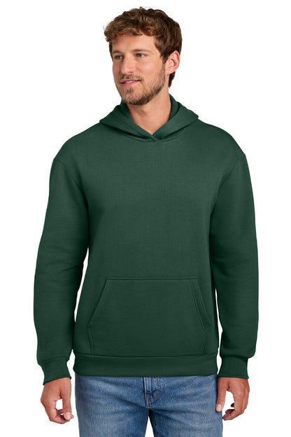 DarkGreen Port & Co Easy Fleece Pullover Hooded Sweatshirt PC68H