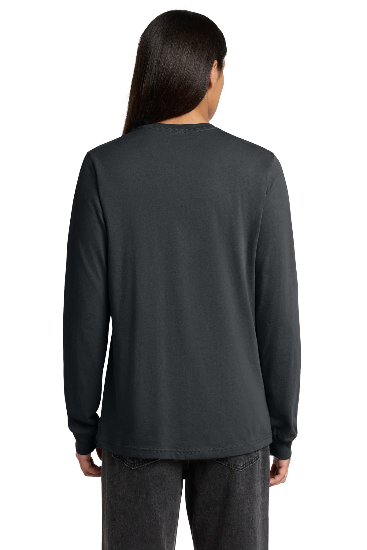 DarkGrey BELLA+CANVAS Unisex Jersey Long Sleeve Tee. BC3501 plain