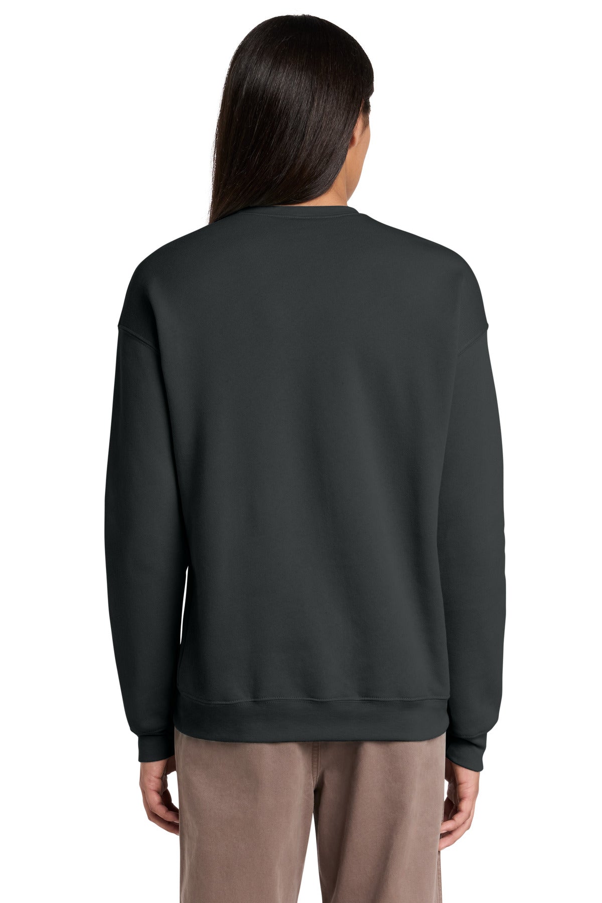 DarkGrey BELLA+CANVAS Unisex Sponge Fleece Drop Shoulder Sweatshirt. BC3945 plain