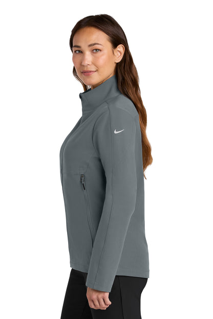 DarkGrey Nike Women's Full-Zip Soft Shell Jacket NKHM7937 plain
