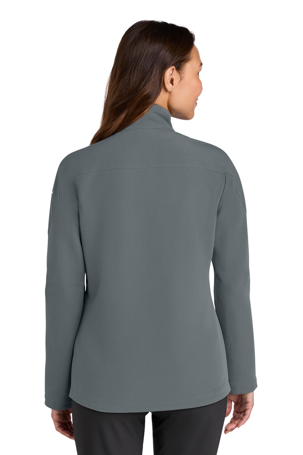 DarkGrey Nike Women's Full-Zip Soft Shell Jacket NKHM7937 plain