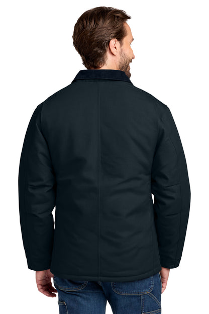DarkNavy Carhartt Duck Traditional Coat. CT106674 plain
