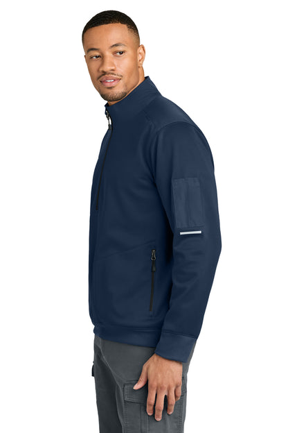 DarkNavy Carhartt FLD & RSCU 1/2-Zip Mid-Layer CTC86912 plain