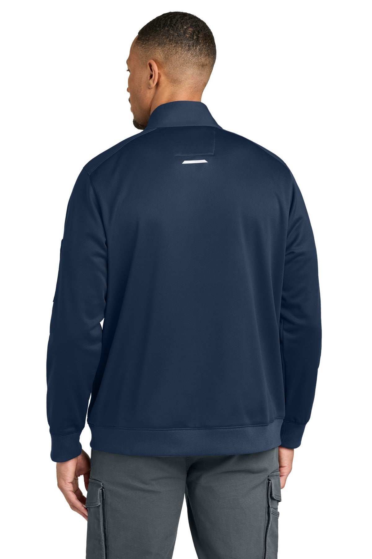 DarkNavy Carhartt FLD & RSCU 1/2-Zip Mid-Layer CTC86912 plain