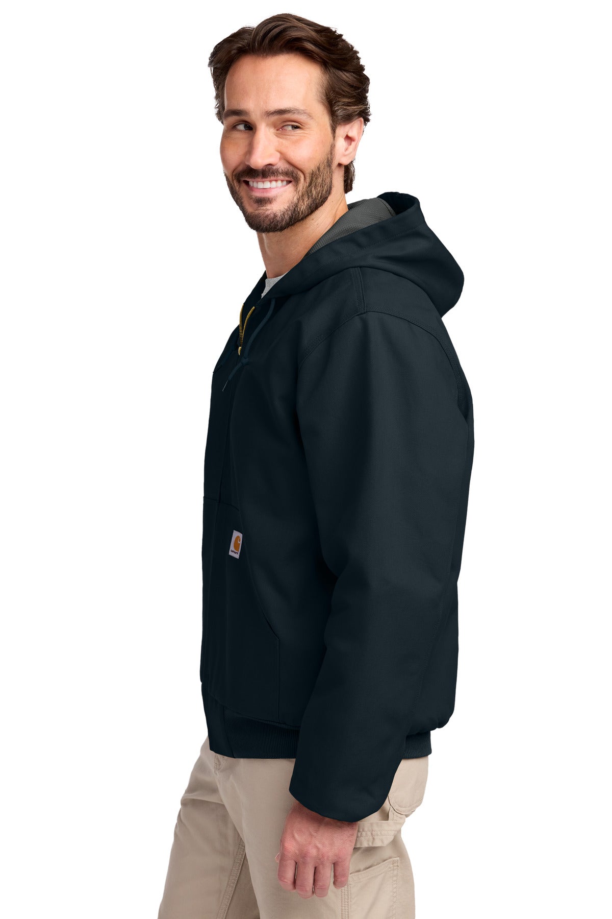 DarkNavy Carhartt Thermal-Lined Duck Active Jac. CT106678 plain