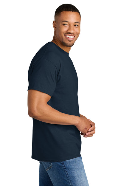 DarkNavy Gildan DryBlend 50 Cotton/50 Poly T-Shirt. 8000 plain