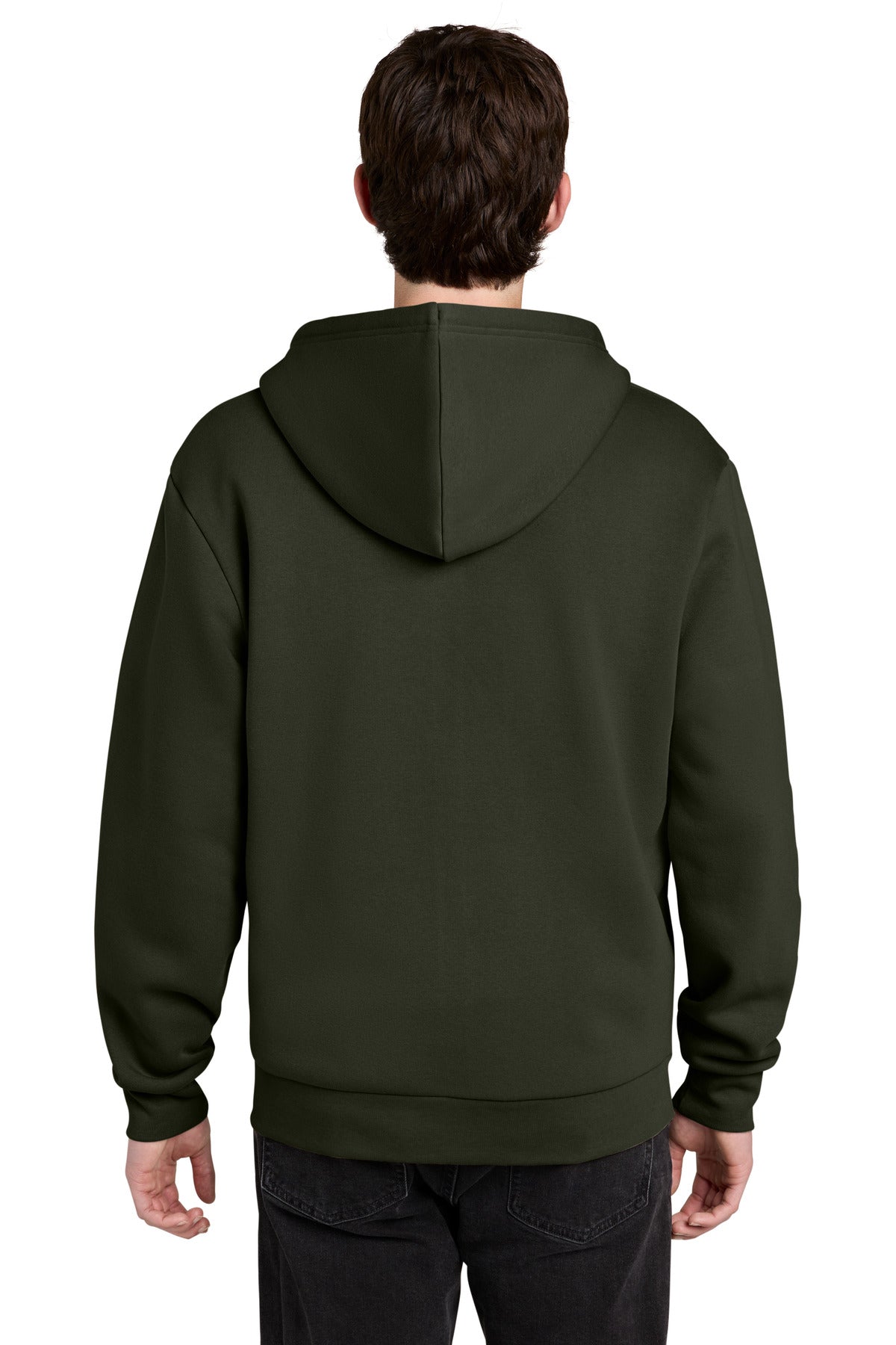DarkOlive District MelloFleece Full-Zip Hoodie DT6702 plain