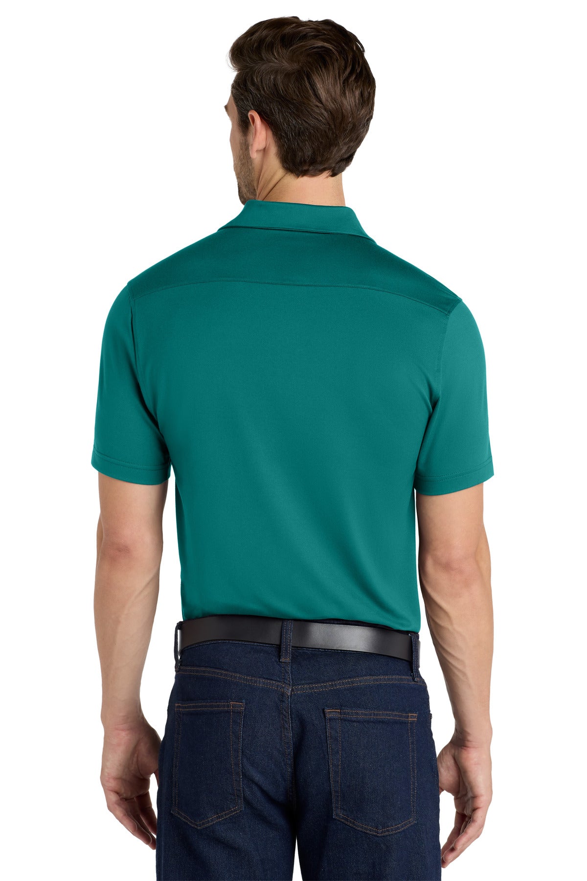 DarkTeal Port Authority City Stretch Polo K682 plain