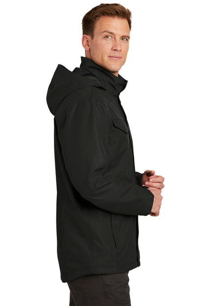 Deep Black Port Authority Collective Outer Shell Jacket. J900 plain