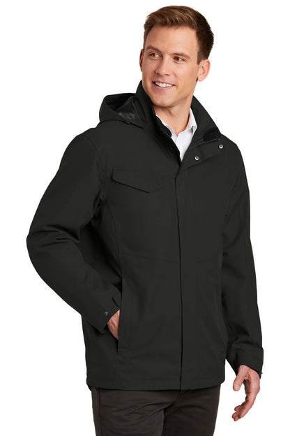 Deep Black Port Authority Collective Outer Shell Jacket. J900 plain