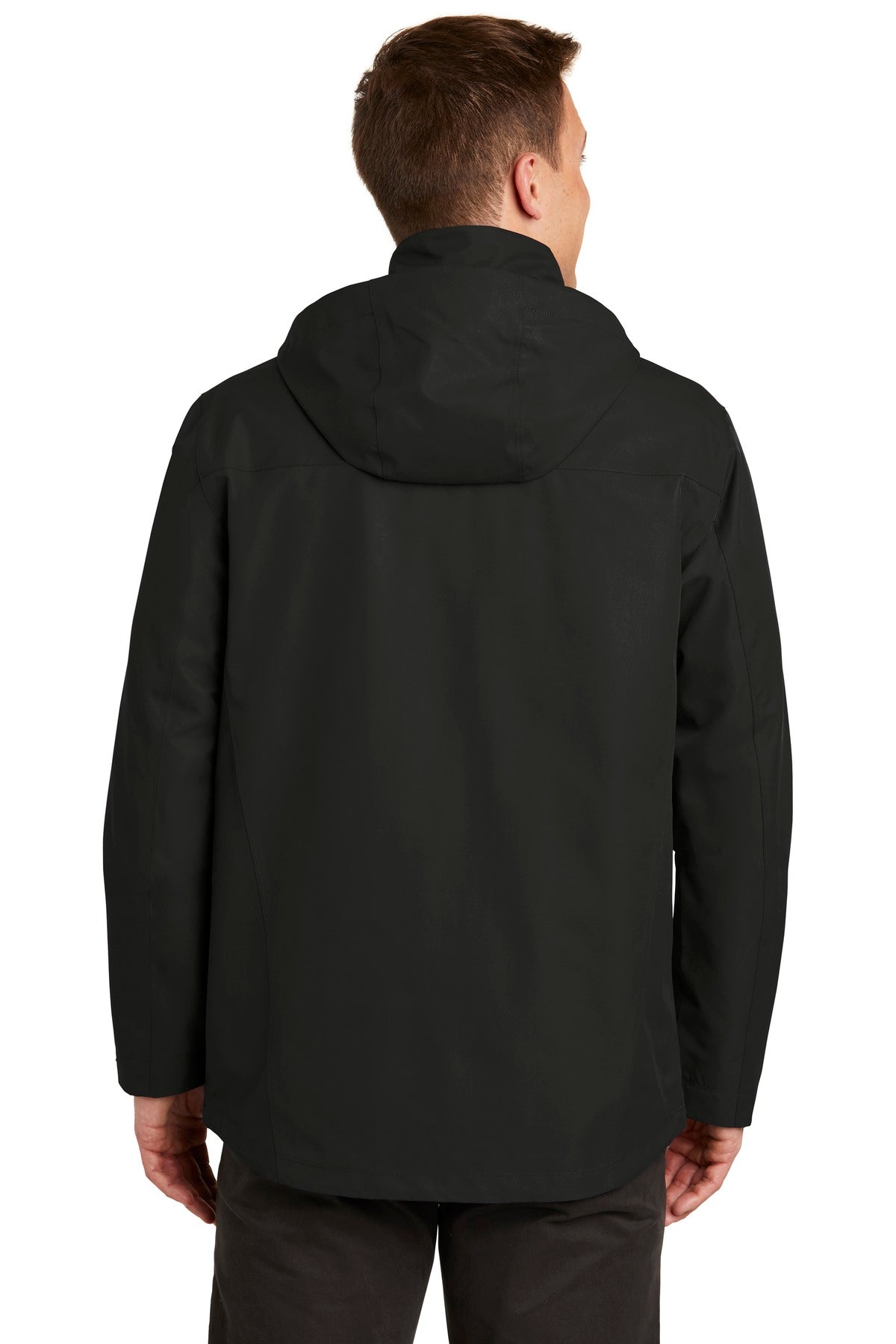 Deep Black Port Authority Collective Outer Shell Jacket. J900 plain