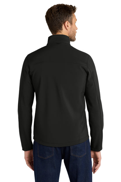 Deep Black Port Authority Collective Soft Shell Jacket. J901 plain