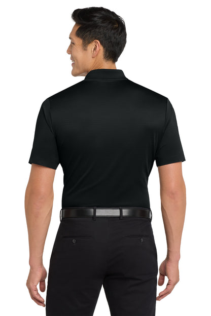 Deep Black Port Authority Eclipse Stretch Polo. K587 plain