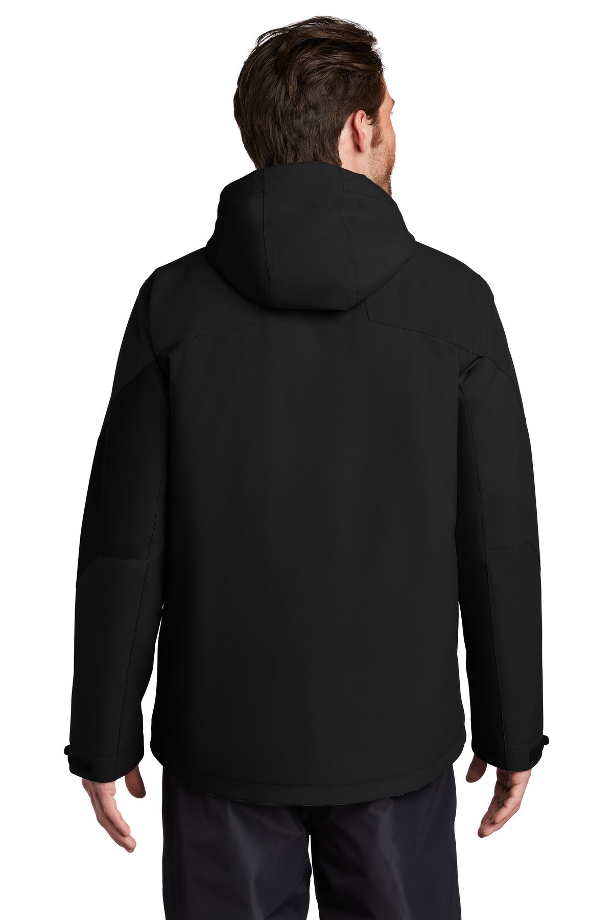 Deep Black Port Authority Insulated Waterproof Tech Jacket J405 plain