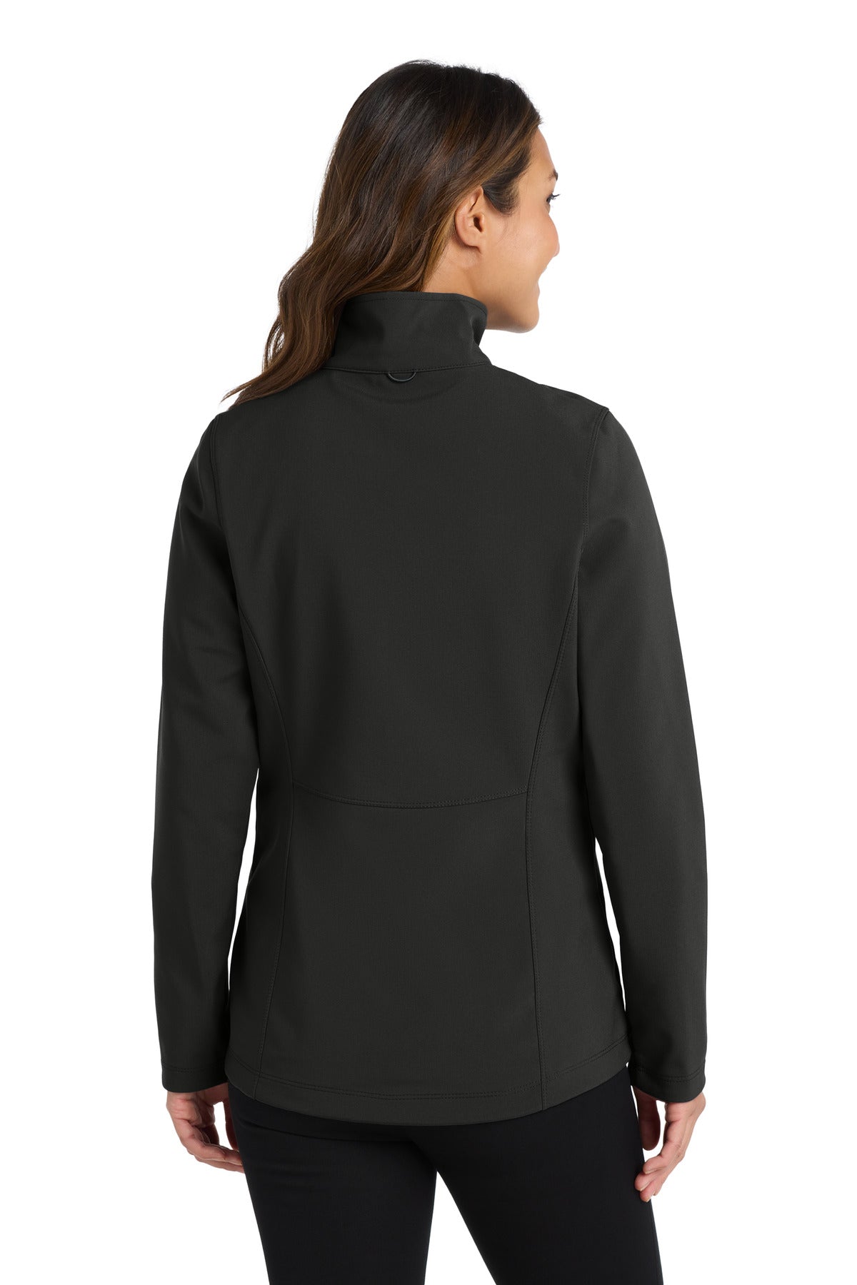 Deep Black Port Authority Women's Collective Soft Shell Jacket. L901 plain