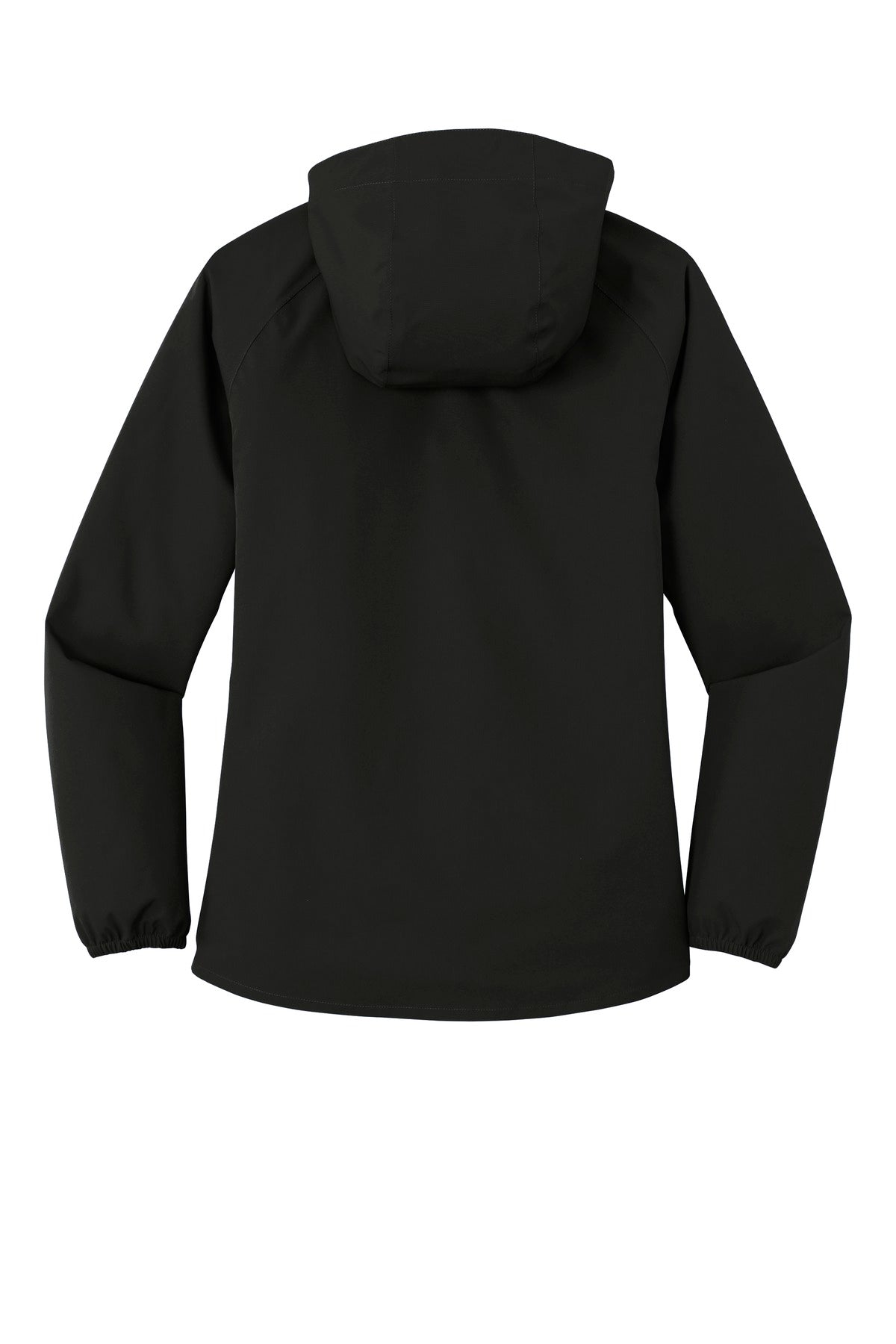Deep Black Port Authority Women's Essential Rain Jacket L407 plain