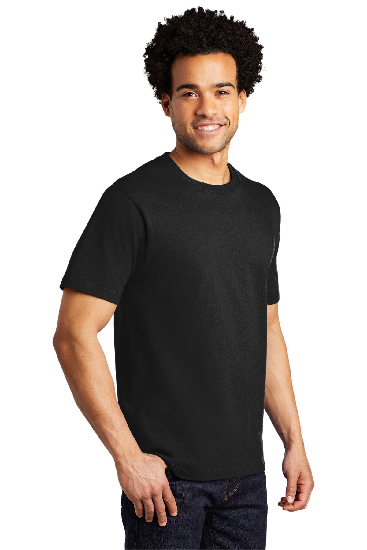 Deep Black Port & Co Bouncer Tee PC600 plain