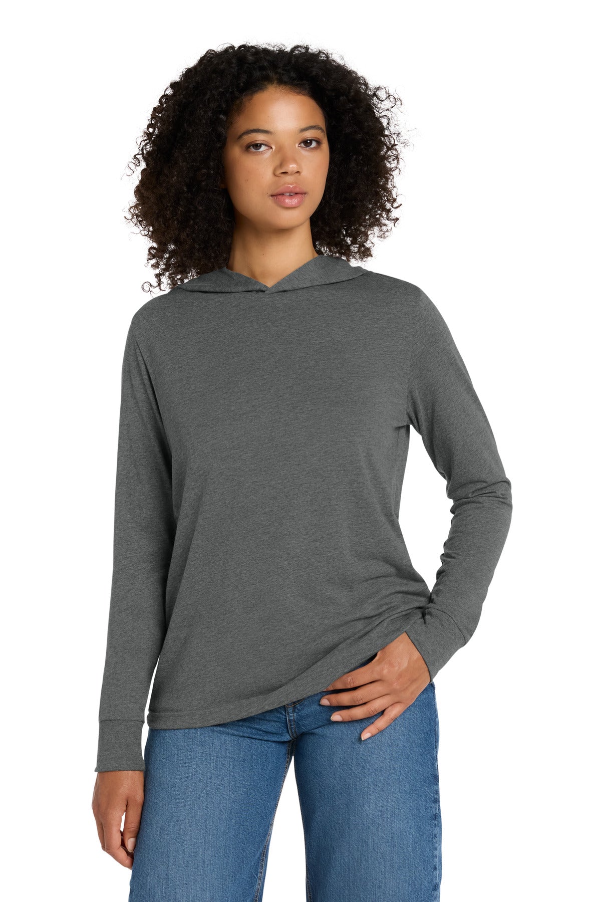 Deep Ht BELLA+CANVAS Unisex Jersey Long Sleeve Hoodie. BC3512