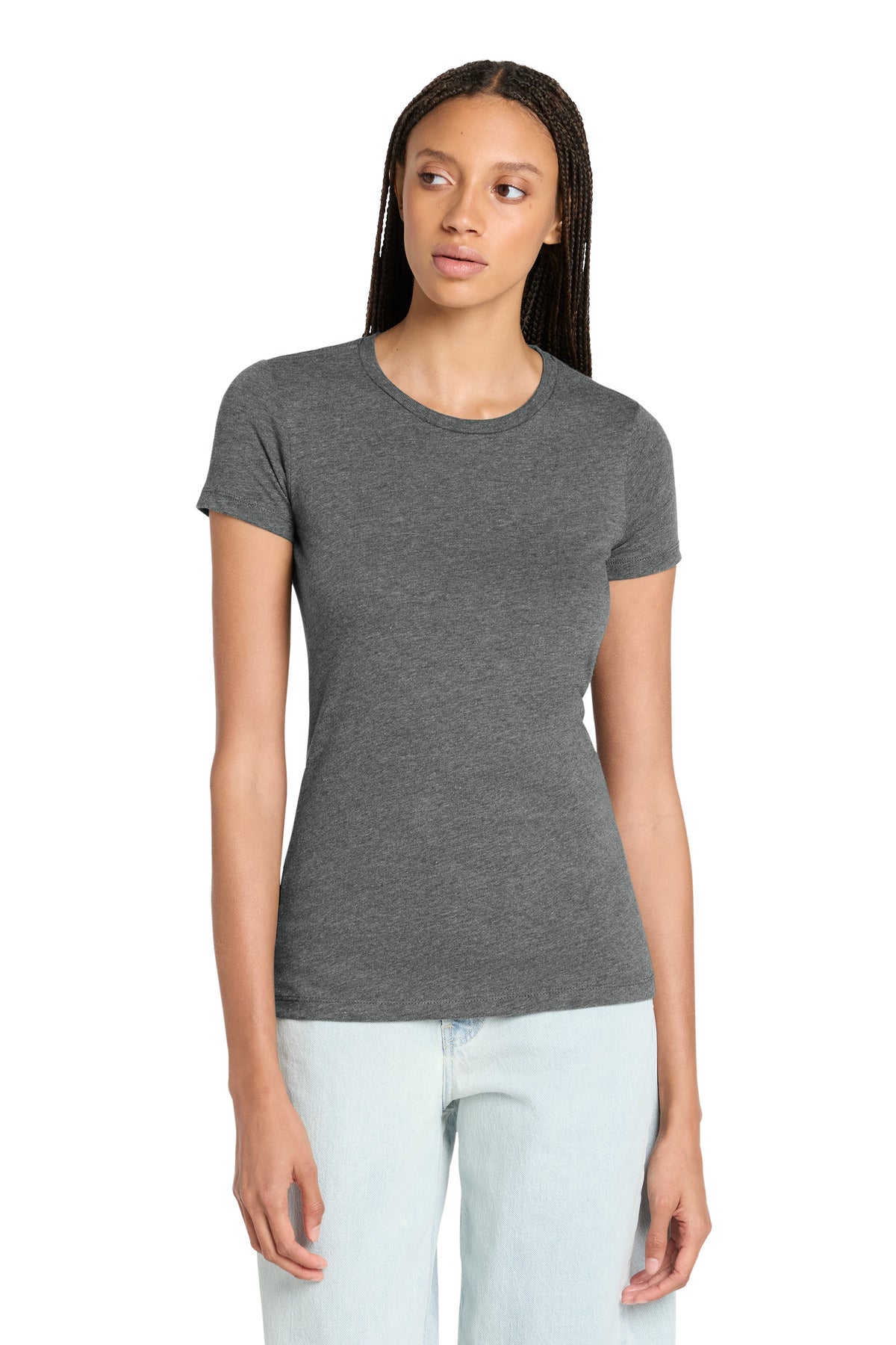Deep Ht BELLA+CANVAS Women's Slim Fit Tee. BC6004