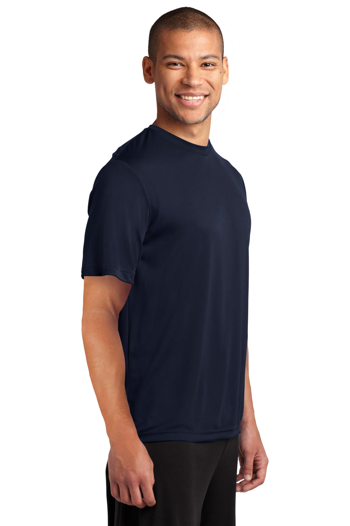 Deep Navy Port & Co Performance Tee. PC380 plain