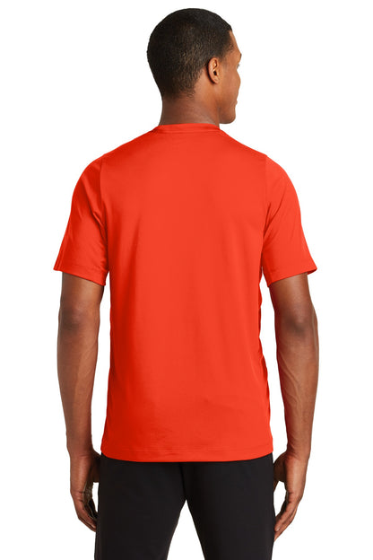 Deep Orange So New Era Series Performance Crew Tee. NEA200 plain