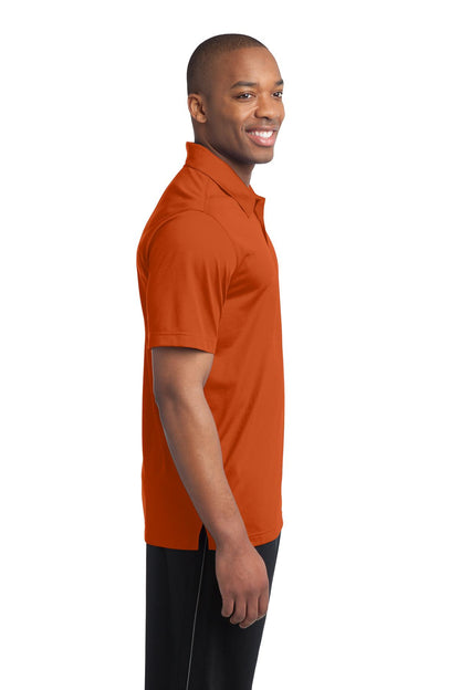 Deep Orange Sport-Tek PosiCharge Active Textured Polo. ST690 plain