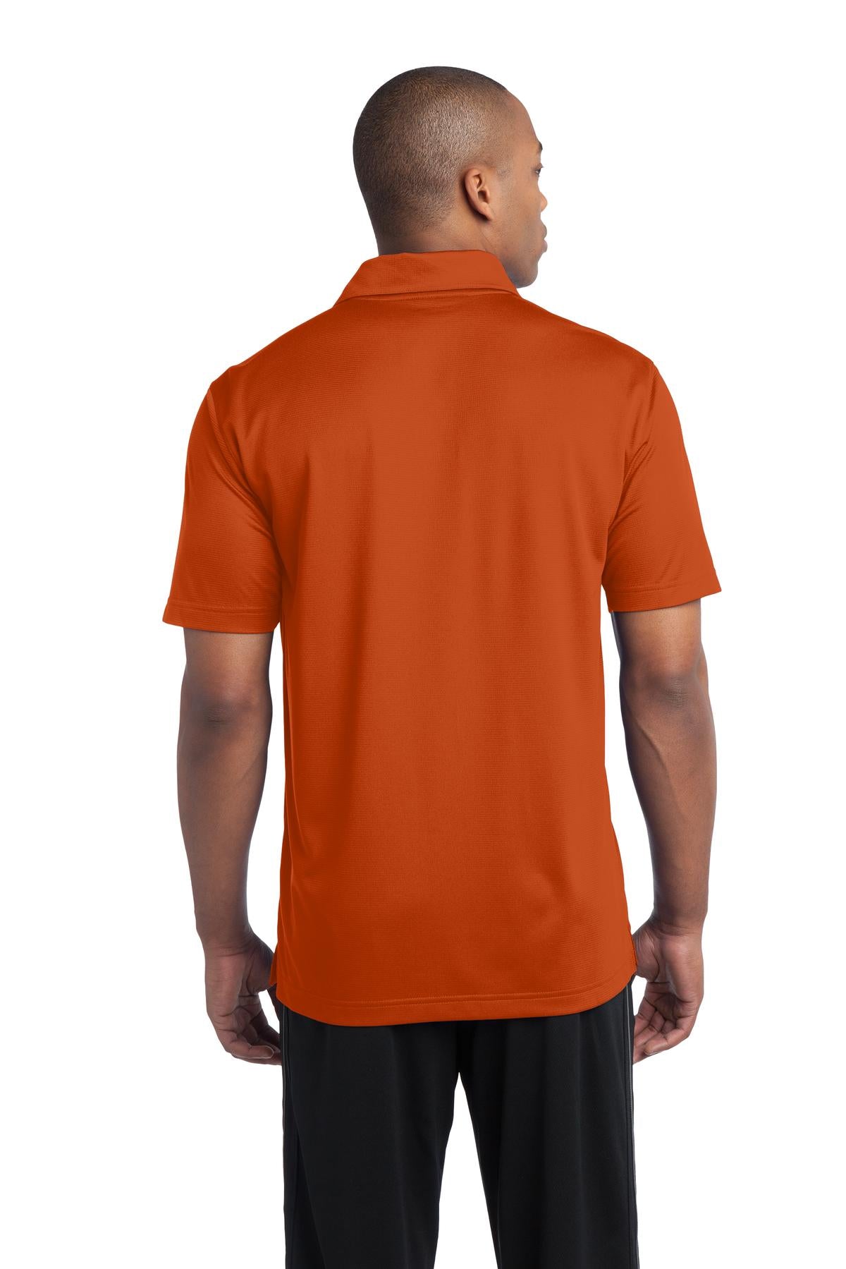Deep Orange Sport-Tek PosiCharge Active Textured Polo. ST690 plain