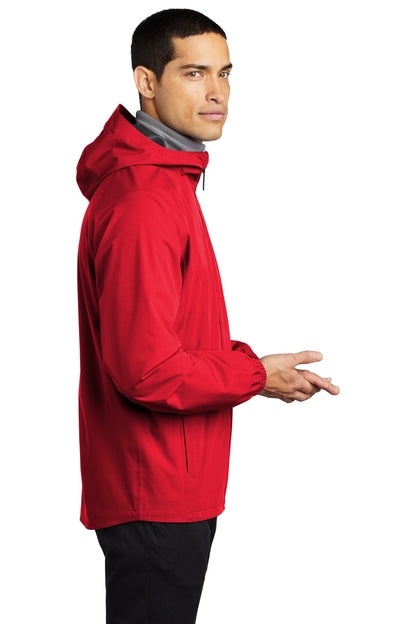 Deep Red Port Authority Essential Rain Jacket J407 plain