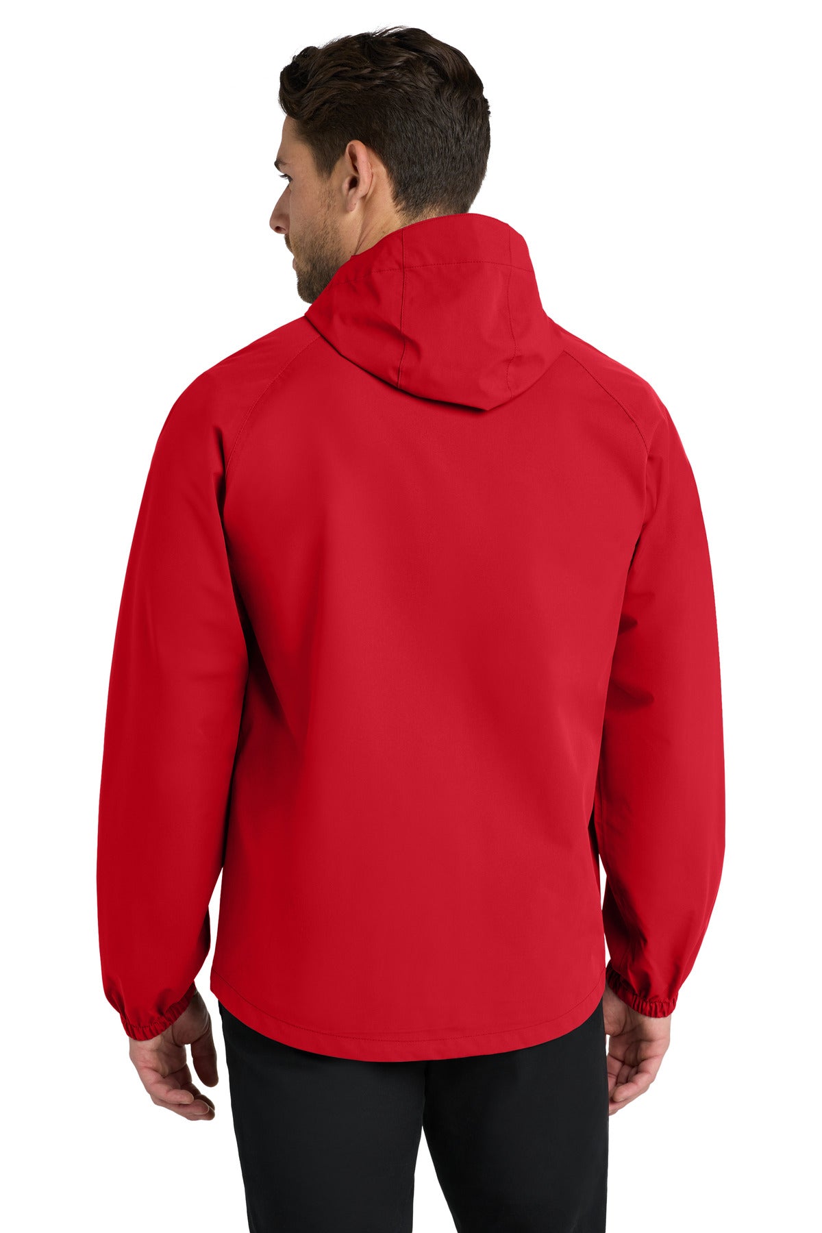 Deep Red Port Authority Essential Rain Jacket J407 plain