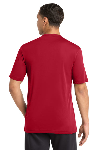 Deep Red Sport-Tek PosiCharge Competitor Cotton Touch Tee. ST450 plain