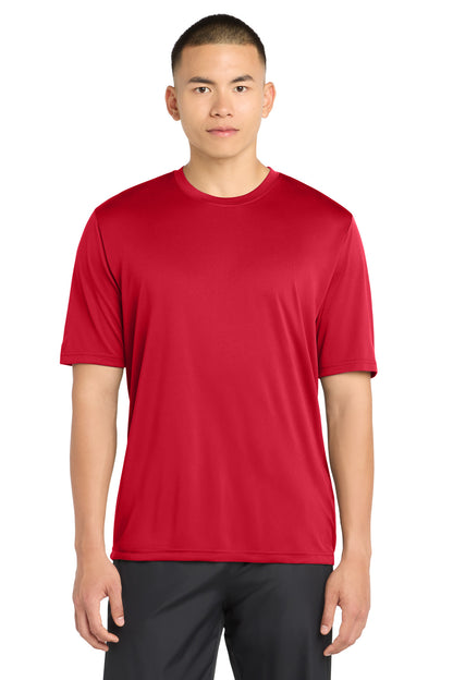 Deep Red Sport-Tek PosiCharge Tough Tee . ST320 plain