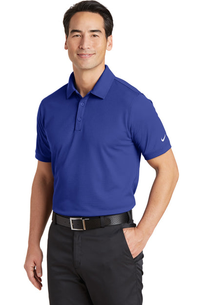 Deep Royal Blu Nike Dri-FIT Solid Icon Pique Modern Fit Polo. 746099 plain