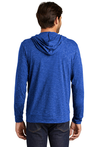 Deep Royal District Medal Full-Zip Hoodie. DT565 plain