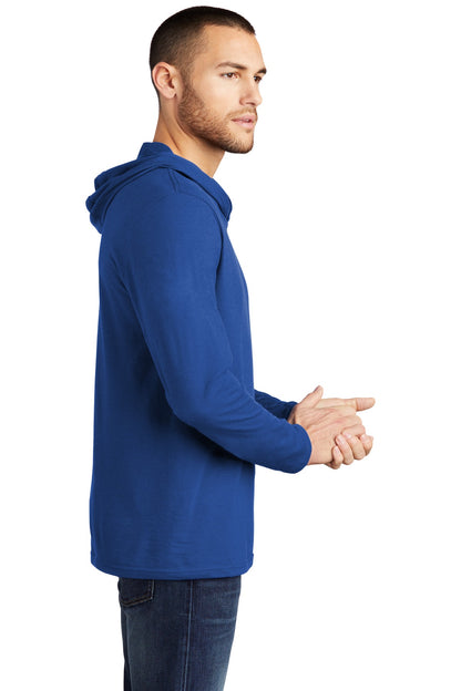 Deep Royal District Perfect Tri Long Sleeve Hoodie. DM139 plain