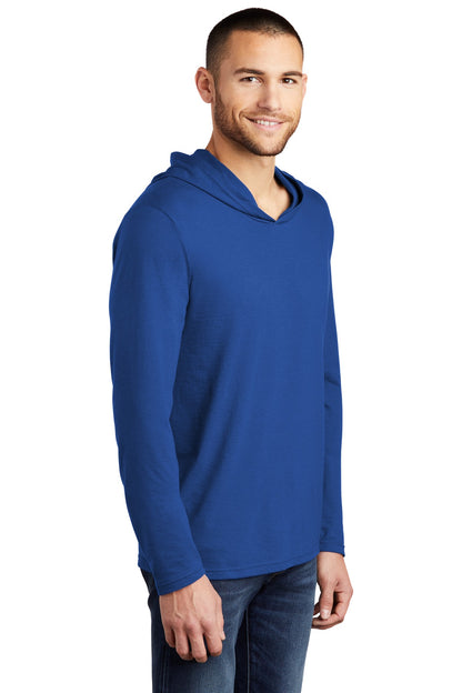 Deep Royal District Perfect Tri Long Sleeve Hoodie. DM139 plain